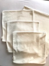 ZOEPPRITZ 4 x Kissenbezug kuschelweich Beige Cremeweiß Sandfarben Kissenhülle