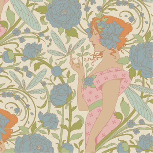 Yard fabric songbird - fabric, |