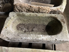 ANTIKER SANDSTEIN TROG ca. 1835 HANDBEHAUEN - 71x34x24 - FUTTERTROG - HISTORISCH