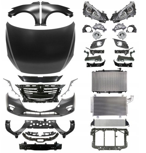 Satz motorhaube frontmaske - motorhaube,