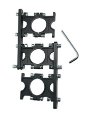 Multifeedhalter 3-fach  Kunststoff  40 mm LNB Antennen Halter mit Schlüssel