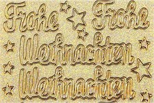 Aufkleber, Frohe Weihnachten