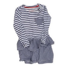 Mini Boden, Kleid, Größe: 98, Blau/Weiß, Baumwolle, Streifen, Mädchen #fw8