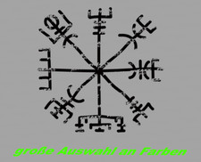 Vegvisir Runen Kompass Aufkleber Sticker Auto Wikinger Viking Tattoo