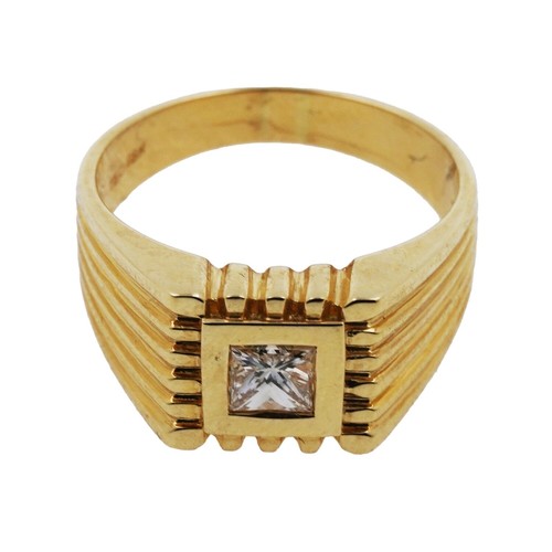Solitär diamant ring - ring, 750