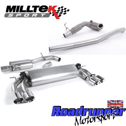 Milltek golf mk7 auspuff - mk7, 3"