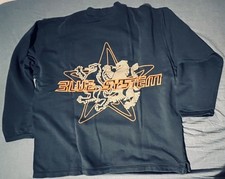 Blue System Sweat, Löwe, graublau, L (XL), orig. 90iger, Vintage