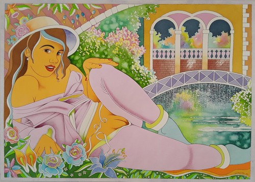 Erotik grosses aquarell - erotik, ,