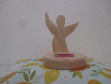 Teelichthalter aus Holz "Engel" mit Teelicht, Weihnachtsdeko , Tischdeko.