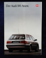 AUDI 100 Avant, Typ C 4,  Prospekt 7.1991....mit  Farben und Polster