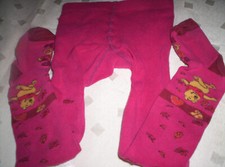 Super Strumpfhose, rot mit "W.Pooh"  Gr. 86/92