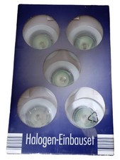 AHG Wachsmuth & Krogmann Halogen Einbauset 5x Einbauleuchte rund weiß