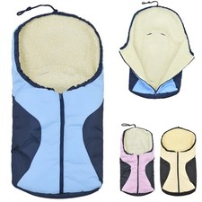 Baby Fußsack Kinder Winterfußsack mit Fell für Buggy Kinderwagen Babyschale