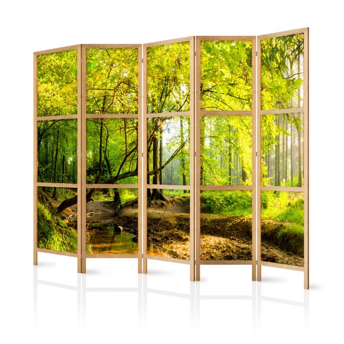 Paravent raumteiler holz - paravent,