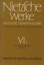 Nietzsche, Also sprach