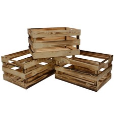 UNUS® Holzkiste 3er Set Deko