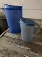 Tupperware Junge Welle Kanne J14 1L & Milchkännchen | Blau