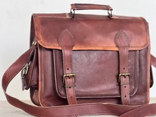 13" Leder Kameratasche Handgefertigt Profi für Drohne & DSLR Kameras Tasche