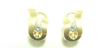 Brillant Ohrringe 750 Gold 18 Karat Diamant Ohrringe Omegaverschluss