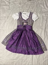 Lekra Mädchen Dirndl Gr.122-128 Lila