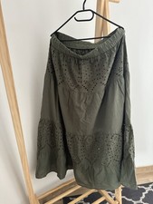 Baumwoll-Rock in Khaki/Olive