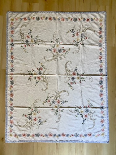 Alte tischdecke handbestickt - alte,