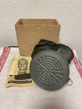 DACHBODENFUND GASMASKE VOLKSGASMASKE M44 2. WK LUFTSCHUTZ HOLZKISTE ANLEITUNG
