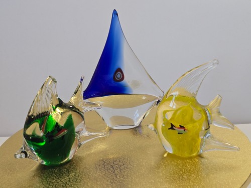 Murano glas glasfische - glas, 3