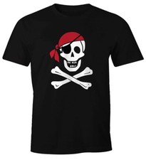 Herren T-Shirt Pirat Skull