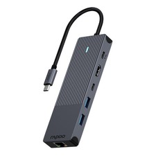 Rapoo USB-C Adapter 6in1 | HDMI 4K RJ45 LAN USB-A USB-C PD 100W Multiport Hub