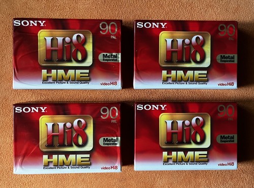 Stück sony hi8 kassetten 90 - stück,