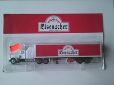 Eisenacher Kenworth W900B  Nr. 1, mit Hecktüren, KW 75 glatter Sattel Auflieger