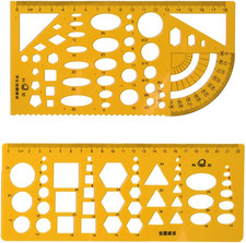 2 Stück Zeichenschablone