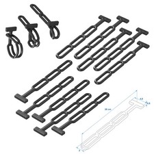 10x Gummispannring Spanngummi Gummistroppe Planenspanner dreistufig 280 x 30 mm
