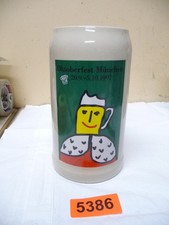 5386.      Alter Steingut Bierkrug  Deko Krug  Oktoberfest  München Bierkrug 1 L