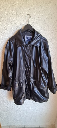 Blaue regenjacke pvc pu - blaue,