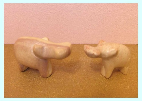 2 nilpferd figuren - 2, nilpferd-figuren