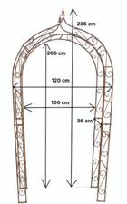 Rosenbogen edelrost oder - rosenbogen,