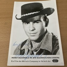Horst Buchholz , schöne, handsignierte alte Autogrammkarte Filmkarte