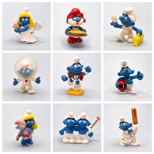 Vintage schlumpf figuren - figuren,