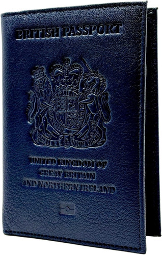 Leder reisepasshülle - uk,