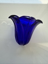 Lampenschirm Tulpen Kobalt Blau Ersatzglas G4 Lampenglas Ø75mm Höhe 70mm Lo 12mm