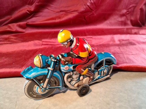 Altes blechspielzeug motorrad - altes,