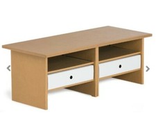 Regal A3 Emil, PAPPE, WELLPAPPE, TV Schrank, TV Kommode, Stange Pappmöbel 