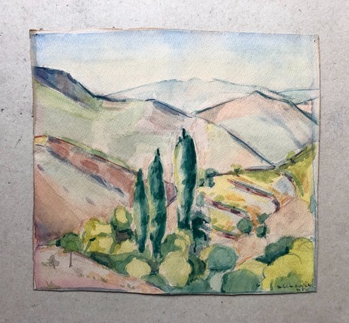 Provenzalische landschaft - provenzalische,