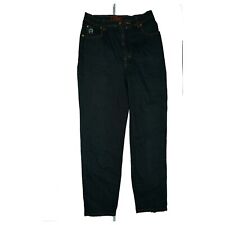 AIGNER Damen Jeans Hose high Waist Karotte 80er 90er Gr. 42 L32 dunkel Blau TOP