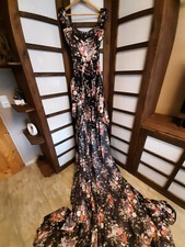 Abend Ball Foto Kleid satin XL