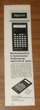 Seltene Werbung ARISTO M 700 & M 800 Taschenrechner - Technische Vollendung 1978