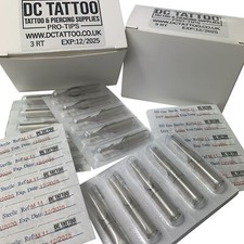 DCTattoo - 50 sterile Hybrid-Tattoospitzen für Einweg ALLE GRÖßEN