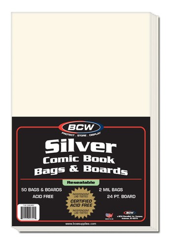 Bcw resealable silver comic - bcw,
